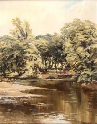 LAKE REFLECTIONS by Allan Ardies at Ross's Online Art Auctions