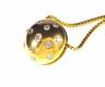 18CT GOLD & DIAMOND ENCRUSTED SPHERE PENDANT ON 18CT GOLD CHAIN at Ross's Online Art Auctions