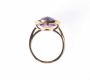 9CT GOLD, AMETHYST & DIAMOND CLUSTER RING at Ross's Online Art Auctions