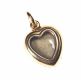 15CT GOLD & SEED PEARL HEART PENDANT ON 15CT GOLD CHAIN at Ross's Online Art Auctions