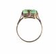 9CT ROSE GOLD & GREEN JADE RING at Ross's Online Art Auctions