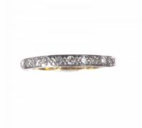PLATINUM, 18CT GOLD & DIAMOND ETERNITY RING at Ross's Online Art Auctions