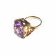 YELLOW METAL & AMETHYST RING at Ross's Online Art Auctions
