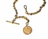 9CT GOLD ALBERT CHAIN & SOVEREIGN FOB at Ross's Online Art Auctions