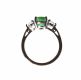 18CT GOLD, EMERALD & DIAMOND RING at Ross's Online Art Auctions