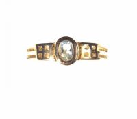 9CT GOLD & AQUAMARINE RING at Ross's Online Art Auctions