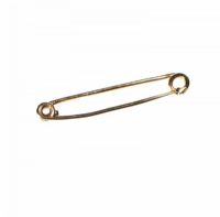 9CT GOLD SAFETY PIN BAR BROOCH at Ross's Online Art Auctions