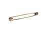 9CT GOLD SAFETY PIN BAR BROOCH at Ross's Online Art Auctions