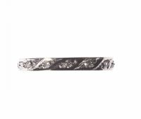 18CT WHITE GOLD & DIAMOND ETERNITY RING at Ross's Online Art Auctions