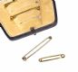 FOUR 9CT GOLD SAFETY PIN BAR BROOCHES (VARIOUS SIZES) at Ross's Online Art Auctions