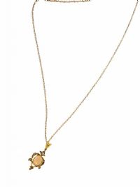 9CT GOLD, OPAL & SEED PEARL PENDANT ON FINE 9CT GOLD CHAIN at Ross's Online Art Auctions