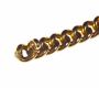 GOLD CURB LINK BAR BROOCH at Ross's Online Art Auctions