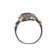 PIERCED 9CT WHITE GOLD & DIAMOND RING at Ross's Online Art Auctions