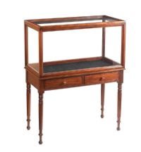 VICTORIAN MAHOGANY DISPLAY CABINET at Ross's Online Art Auctions