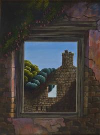 VIEW THROUGH THE WINDOW I by George Callaghan at Ross's Online Art Auctions