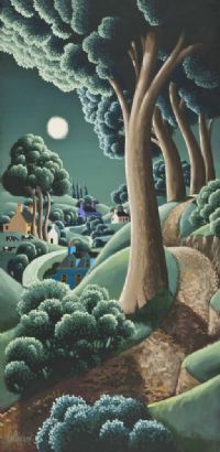 PATH BY THE TREES by George Callaghan at Ross's Online Art Auctions