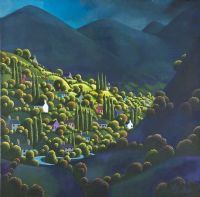 HOUSES IN THE VALLEY by George Callaghan at Ross's Online Art Auctions