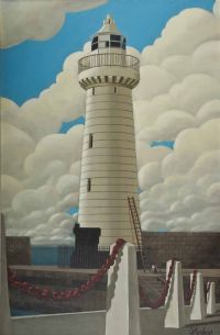 THE LIGHTHOUSE by George Callaghan at Ross's Online Art Auctions