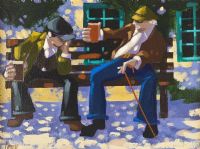 A PINT IN THE SUN by George Callaghan at Ross's Online Art Auctions