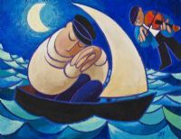 A DREAM ON THE BOAT by George Callaghan at Ross's Online Art Auctions
