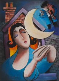 MOONSTRUCK LOVER by George Callaghan at Ross's Online Art Auctions