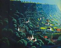 HOUSES IN THE GREEN VALLEY by George Callaghan at Ross's Online Art Auctions