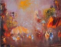 A NIGHT IN THE CITY by Carol Ann Waldron at Ross's Online Art Auctions