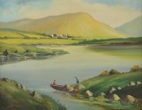 ROUNDSTONE, CONNEMARA by J.J. O'Neill at Ross's Online Art Auctions