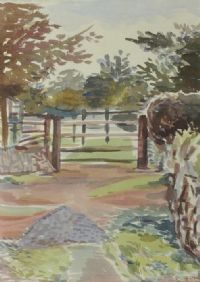 PATH TO THE WOODS by Olive Henry RUA at Ross's Online Art Auctions