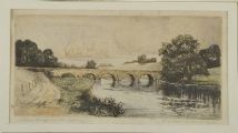 SHAW'S BRIDGE & THE RIVER LAGAN by Robert Cresswell Boak ARCA at Ross's Online Art Auctions