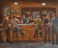 AN IRISH PUB by Donal McNaughton at Ross's Online Art Auctions