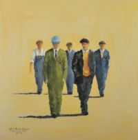 FOREMAN, FOUR MEN, SERIES V by Colin H. Davidson at Ross's Online Art Auctions