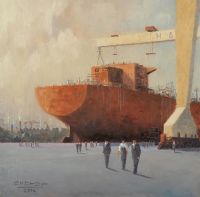 SUPER TANKER by Colin H. Davidson at Ross's Online Art Auctions