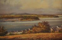 STRANGFORD FROM WINDMILL HILL by Colin Gibson at Ross's Online Art Auctions