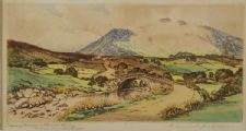 TRASSEY BRIDGE & SHIMNA VALLEY by Robert Cresswell Boak ARCA at Ross's Online Art Auctions