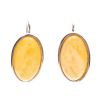 STERLING SILVER BUTTERSCOTCH AMBER EARRINGS at Ross's Online Art Auctions