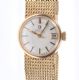 LADY'S 9 CARAT GOLD OMEGA AUTOMATIC WRIST WATCH WITH STEEL DIAL & FITTED 9 CARAT GOLD MESH STRAP at Ross's Online Art Auctions