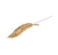 18 CARAT GOLD EMBOSSED LEAF BROOCH at Ross's Online Art Auctions