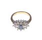 18 CARAT GOLD SAPPHIRE & DIAMOND CLUSTER RING at Ross's Online Art Auctions