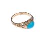 9 CARAT GOLD TURQUOISE RING at Ross's Online Art Auctions
