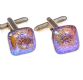 PAIR OF GENT'S DICHROIC CUFFLINKS at Ross's Online Art Auctions