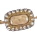 LATE 19TH CENTURY YELLOW METAL & SEED PEARL MOURNING BROOCH at Ross's Online Art Auctions