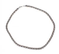 STERLING SILVER ROPE LINK NECKLACE at Ross's Online Art Auctions