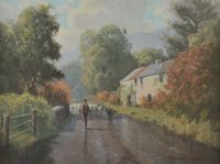 SUMMER SHOWERS, GLENARIFF by Michael McCarthy at Ross's Online Art Auctions