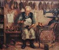 THE SHOEMAKER by D Long at Ross's Online Art Auctions