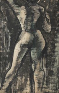 STANDING NUDE by George Campbell RHA RUA at Ross's Online Art Auctions