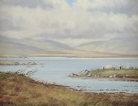 NEAR ROUNDSTONE, CONNEMARA by Manson Blair UWS at Ross's Online Art Auctions