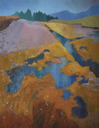BLUE & GOLD by Patricia McGloughlin at Ross's Online Art Auctions