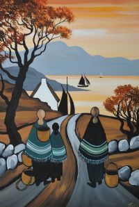 DOWN BY THE SHORE by J.P. Rooney at Ross's Online Art Auctions