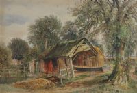 THE BOAT HOUSE by Henry John Kinnaird at Ross's Online Art Auctions
